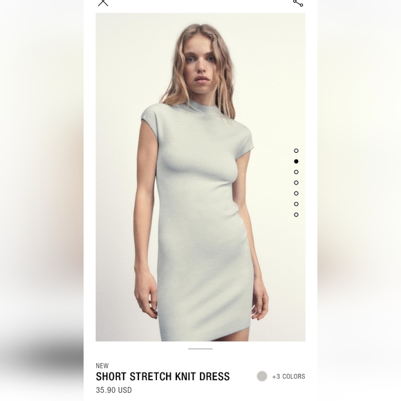 Zara short stretch mini dress Zara short stretch mini dress